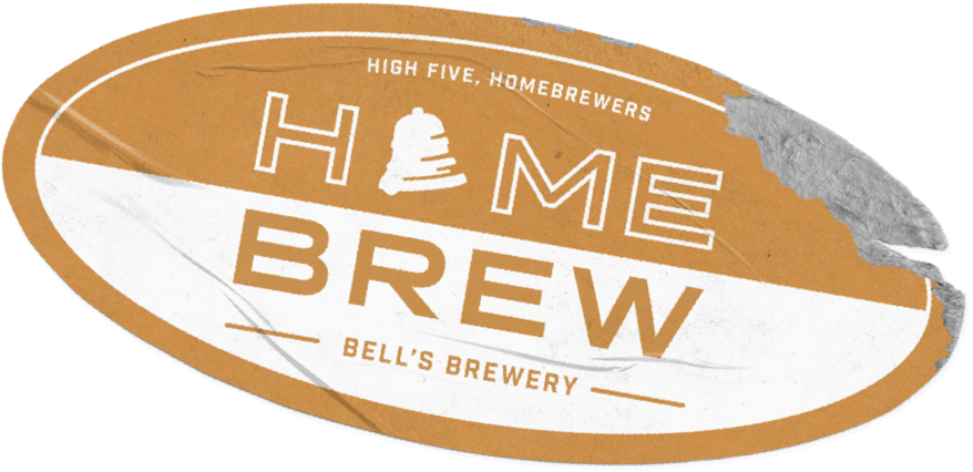 HomebrewSticker_Blog a worn sticker promoting home-brewing.